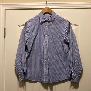 VINTAGE Foxcroft striped button-down